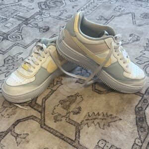 Nike Air Force 1 Low in White and Light Gray